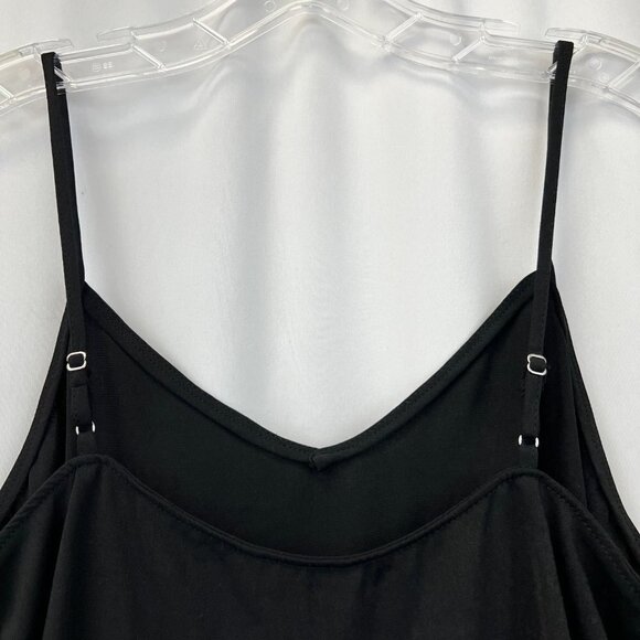 Naked Zebra Womens Black Adjustable Spaghetti Strap Camisole Tank Top Size Small - Picture 5 of 9